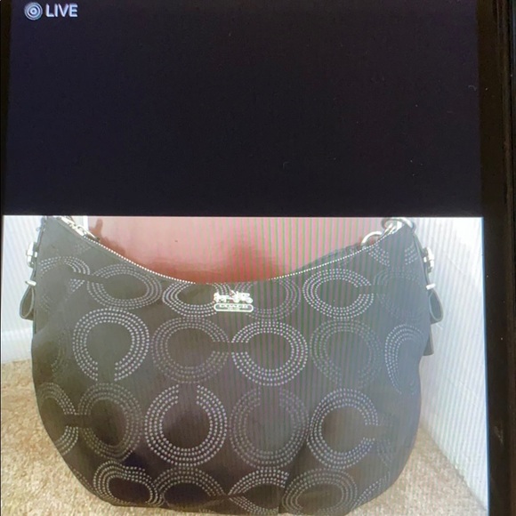 Coach | Bags | Coach Black And Silver Purse | Poshmark Coach Black & Silver Purse